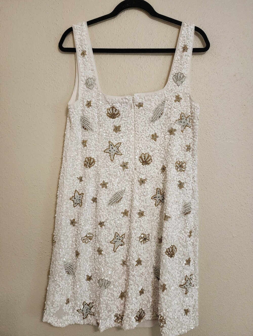 Show Me Your MuMu Lets Go Mini Salty Shells Beaded Sequins Dress XXL Party - Picture 7 of 10